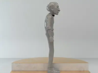 Old man pose-1 3D print model