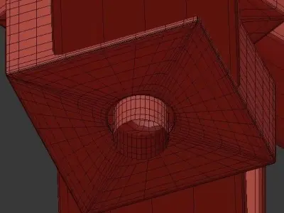 Rotterdam 6 Light Pendant 3D model