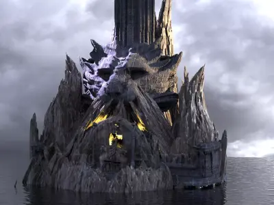 Tengu Beast Tower Archway 3D model