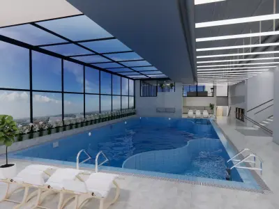 collection swimming pools -B8 3D model