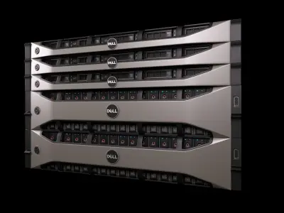 Data Server and Network Rack 3D model