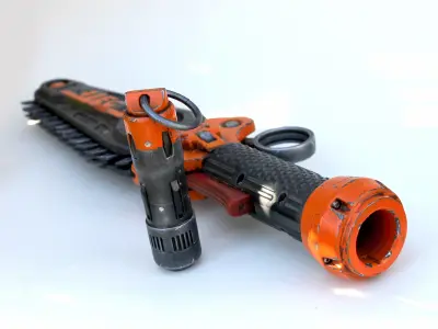 cyberpunk chainKnife weapon 3D print model