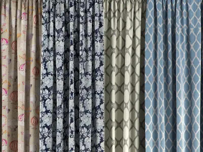 Curtain Set 51 3D model