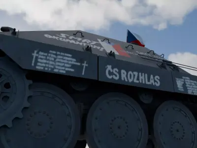 Jagdpanzer 38 Hetzer Prague 1945   3D model