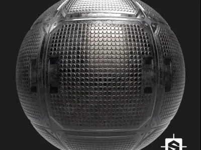 Sci-Fi Floor Panel PBR Texture