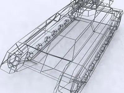 3DRT - Sci-Fi Forces - APC 1  Low-poly 3D model