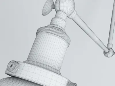 Sconce Loft Industrial Glass 3D model