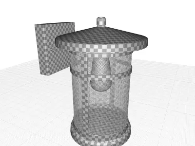 Outdoor Wall Lantern 3D model