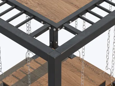 Swing Table Set 3D model