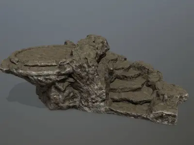 Ladder rock Low-poly 3D model