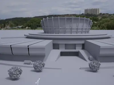 National Theatre Lagos 3D model