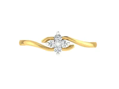 Women Ring  Render 3dm STL OBJ FBX Details 3D print model 166