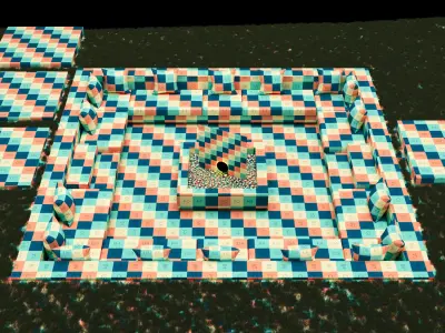 Garden patio 3D model