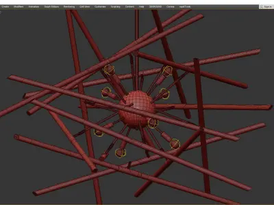 Aidan Gray Solitude Chandelier Low-poly 3D model