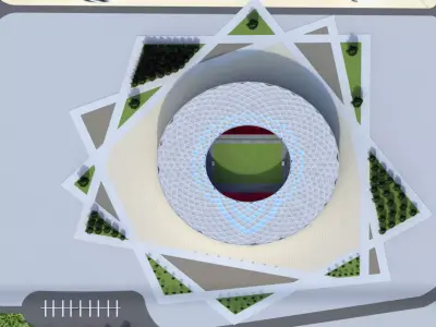 Althumama Stadium Qatar 2022 World cup 3D model