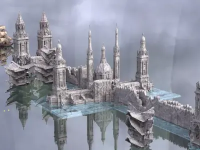 Dark Fantasy neo classical 3D model