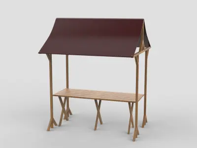 Market Tent 3D model