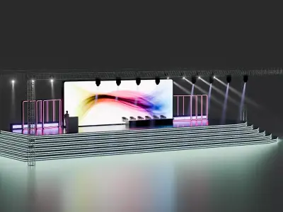 Entertainment Event or Corporate Conference Stage 3D model