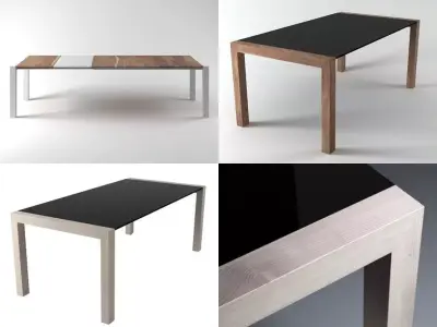 Orba modern dining table design 3D model