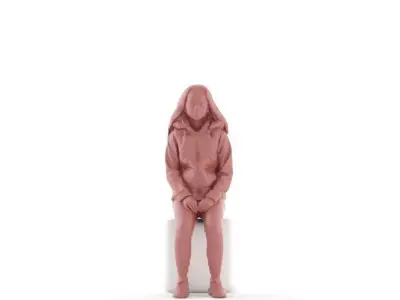 Emily posed 4 3D model