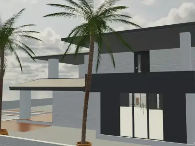 Modern House 3D model 68