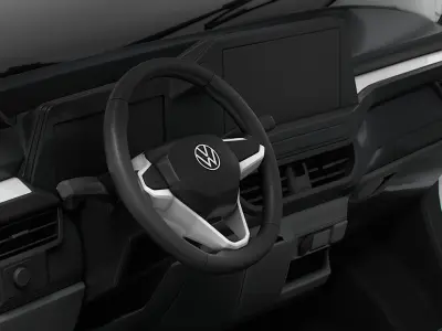 VW Transporter Van L1H2 HQ Interior 2025 3D model