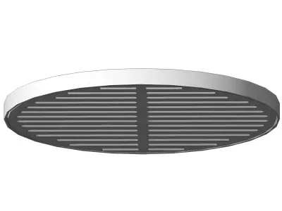 Drainage Manhole Cover D600 with Frame Storm Drain Urban Infrast 3D model