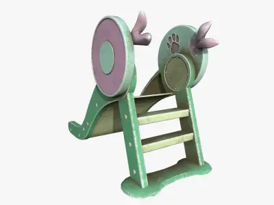 Kid Slide Playing Equipment For Children 3D model
