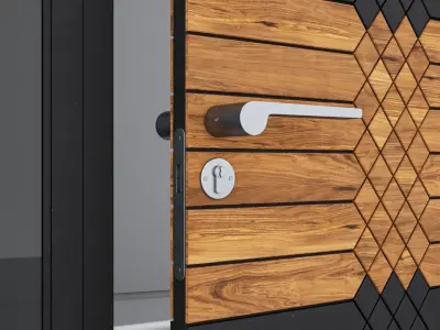 Aluminium door 112 3D model