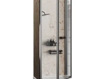 Shower cabin 01 3D model