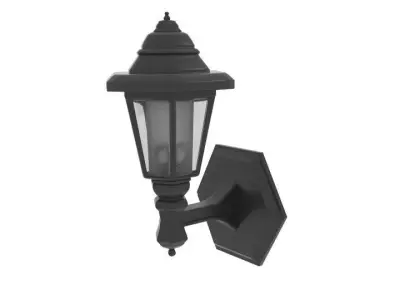 Outdoor Solar Power LED Light Low-poly 3D model