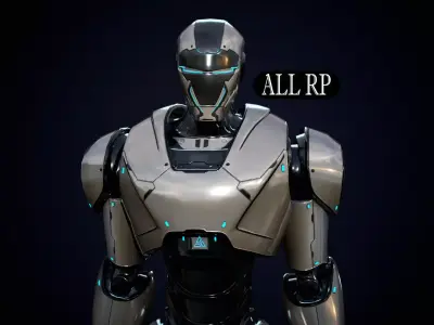 Robot 4 Low-poly 3D model purchase