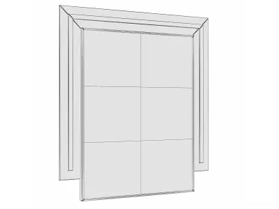 Mirror in a metal frame GZ-M1056 3D model