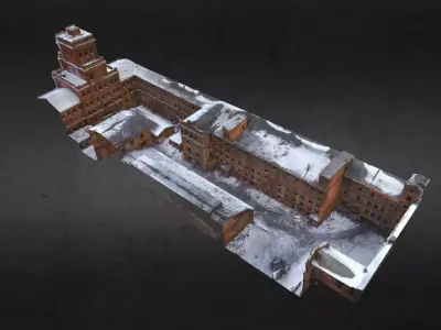 Old Abandoned Factory 3D model