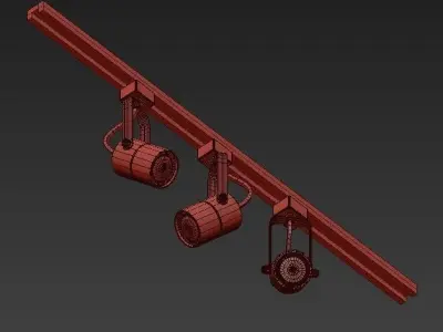 Track Light Fixtures 3D model