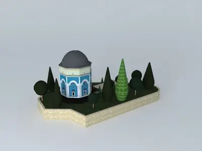 Green tomb Free 3D model
