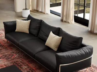 Industrial Living Interior scene 3D model