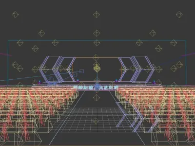 Concert party carnival stage 47 3D model