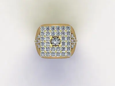 Man Ring 2020 popular Gold light in Asia cad file  R28 3D model