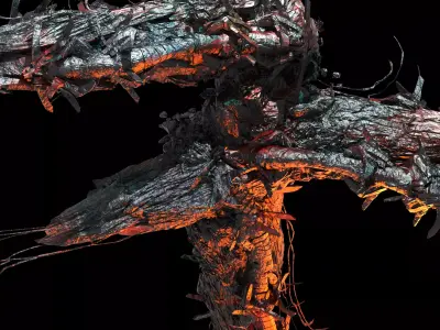 Deep Space Asteroid Horror station 2 3D model