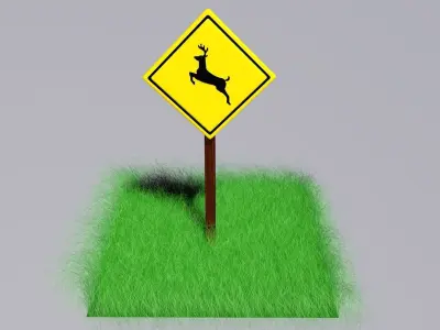 stag plate Free 3D model