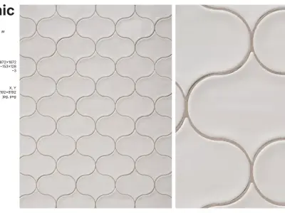 Lantern Tiles in Straight Set Layout Texture