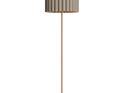 Floor lamp Lucina made of linen 3D model