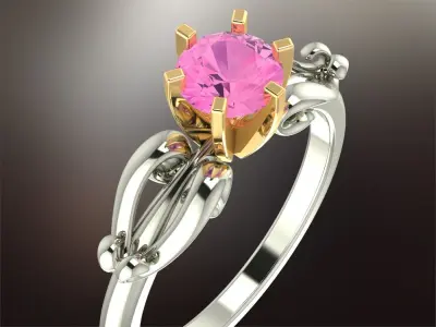Ring boutique Round1 3D print model