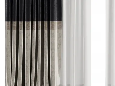 Curtain Set M8 3D model