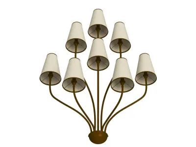 Persane Wall Sconce by Jean Royere 3D model