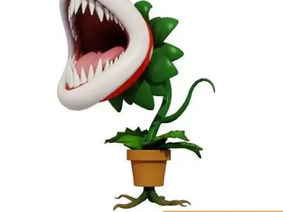 Piranha flower 3D model