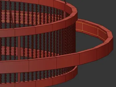SVANA circular light fixture 3D model