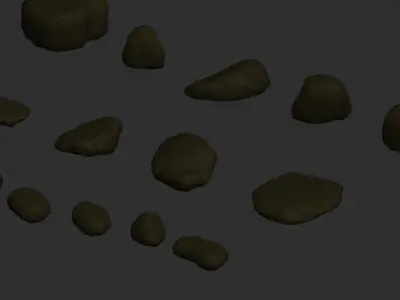 Assorted Rocks - Earth 1 Low-poly 3D model