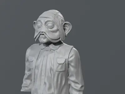 Richard Bonehill - Nien Nunb - Star Wars 3D print model